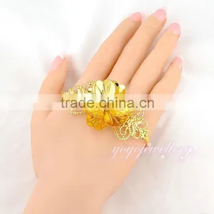 Flower Pearl Ladies Model Women Hand Palm Bracelet thumbnail-1