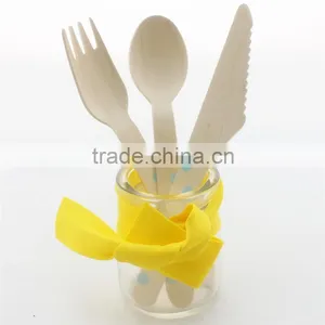 Hot Selling Wooden Cultery/Disposable Wooden Spoon/Wooden Fork thumbnail-1