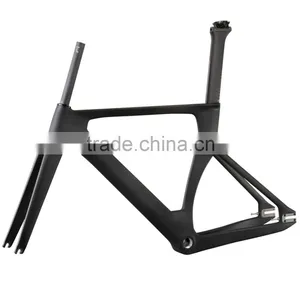 2015 UD Matt Track Frameset 700c Chinese Carbon Track Frame Bicycle Frame Quality Choice thumbnail-1