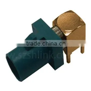 Fakra "Z" Plug Male PCB Right Angle RA Waterblue /5021 Neutral Coding thumbnail-1