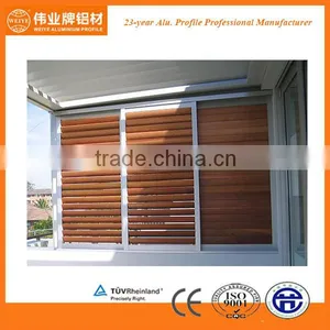 Wood Grain Louver Window Frames thumbnail-1