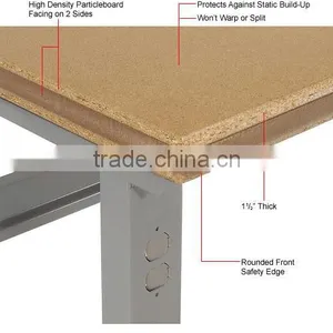 Adjustable Workbench, Wooden Desk, Computer Table, 48", 60", 72" thumbnail-1
