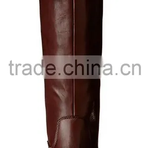 New Model High Heel Rubber Leather Boots for Women thumbnail-3