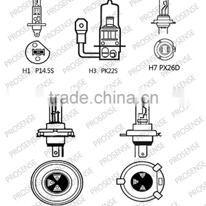 Super White Automotive HOD H7 12V 55W Halogen Bulb (Light Blue Tube and Cap With Fine Package) thumbnail-2