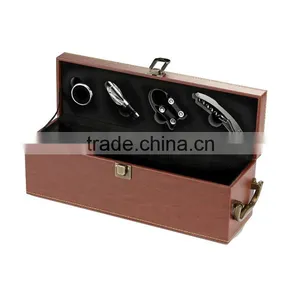 Custom Logo Single PU Leather Wine Box thumbnail-3