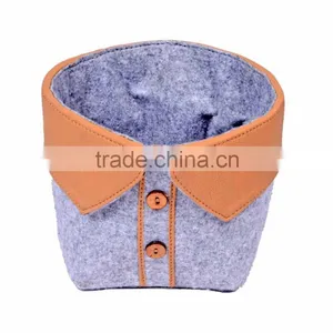 Decorative Grey Storage Basket thumbnail-1