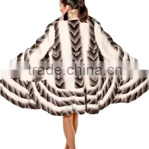 Hot Sell Rex Rabbit Fur Coat thumbnail-2