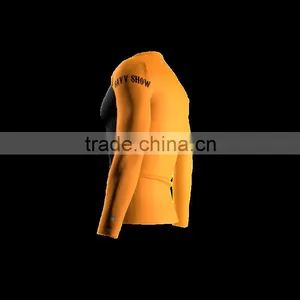 Polyester Spandex Long Sleeves Savv Show Compression Shirt/Rash Guard With Club Logo Player Name and Numbers at Sleeves thumbnail-4