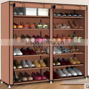 Double Door Design Protable Folding Big Shoe Cabinet thumbnail-3
