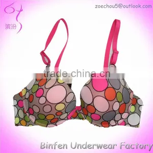 Sexy Girls Dot Print Fancy Underwear Bra thumbnail-1