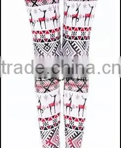 USA Trendy Chrismas Deer Digital Print Yoga Galaxy Sport Leggings thumbnail-3