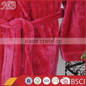 Flannel Fleece Long Bathrobe thumbnail-6