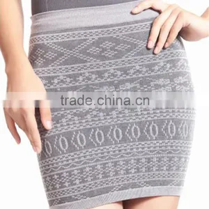Wholesale Stylish Cheap Stripe Lace Sleeveless Body Shaping Top Crop Knitted Wrap Skit Suits thumbnail-5