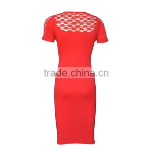 2016 Elegant Red Dress Long Plus Size Women Clothing thumbnail-2