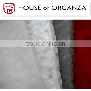 High Quality Flocking Organza Fabric thumbnail-1