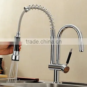 Two Heads Chrom Spring Kitchen Faucet Mixer thumbnail-1