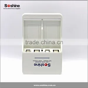 HOT SALE!!! Soshine 9V Li-ion Ni-MH NI-CD Battery Charger With 650mAh Lithium-ion Rechargeable 9 Volt Batteries thumbnail-3