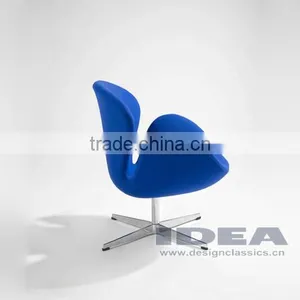 Replica Arne Jocabsen Swan Chair - Blue Fabric thumbnail-4