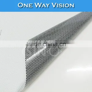 High Quality PVC Material One Way Vision Mesh Window Glass Sticker thumbnail-1
