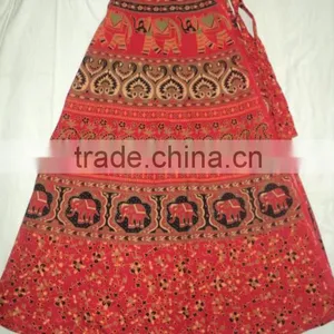 Indian Printed Long Skirts Wholesale for Bulk thumbnail-6