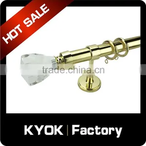 KYOK Double Curtain Rod Accessories , Golden Curtains Rods in Dubai thumbnail-3
