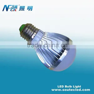 High Quality Aluminum Energy Saving Power Efficiency 3watt Warm White Led Bulb With E12 E14 E26 E27 Light Base thumbnail-1