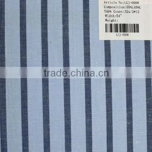32s/2*12 Stripe Yarn Dyed Linen and Cotton Fabric thumbnail-2