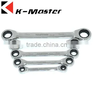 K-Master Mirror Polished Chrome Plated Double Ratchet Wrench thumbnail-5