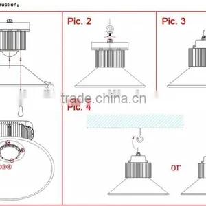 Pendant Aluminum Black 100W LED High Bay Light for Gymnasium thumbnail-5