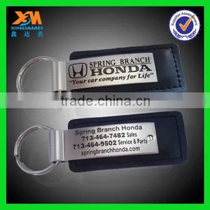 2016 Promotional Cheap Good Quality Leather Keychains Metal thumbnail-1