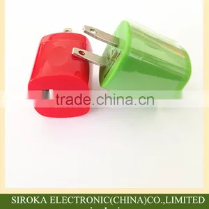 Factory Wholesale High Quality 5V 1A/1.5A US Plug AC Adapter Single USB Travel Wall Charger for Smart Mobile Phones thumbnail-1