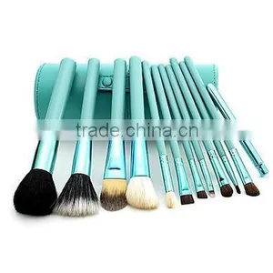 Professional 4 Colors New 12 Pcs Makeup Brush Cosmetic Make Up Brushes Set With Cup Holder Case Kit thumbnail-4