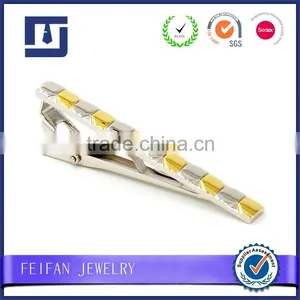 Stainless Steel Gold Plating Metal Blank Tie Clips thumbnail-2