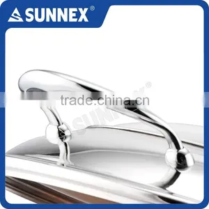SUNNEX Professional Mirror Finish Hydraulic Hinge 6.8 Litre Glass Lid Chafer thumbnail-3