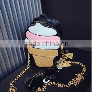 2016 Hot Selling Wallet Ice Cream Coin Purse Girl Cute Wallet With Chain thumbnail-4