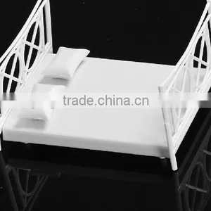 Building Model Materials, Model Bedroom Furniture, Architectural Plastic Model Bed for Scale 1/20 thumbnail-1