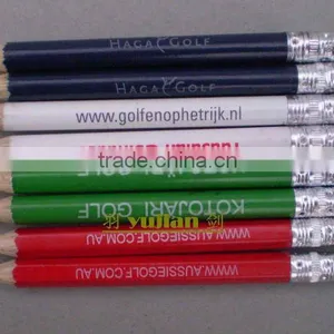 Short Golf Pencil With Eraser thumbnail-1