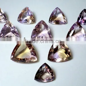 Ametrine Trillion Shape Facet Cut Loose Gemstone, Natural Loose Gemstone thumbnail-1