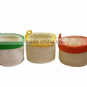 High Quality Woven Polypropylene Yarn Crochet Storage Basket thumbnail-1