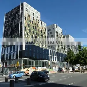 Exterior Curtain Wall Glass Colored Tempered Glass For Building thumbnail-1