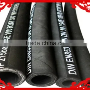 SAE100R2 SAE/DIN Standard Hydraulic Rubber Hose/steel Wire Braided Reinforced Rubber Hose thumbnail-1