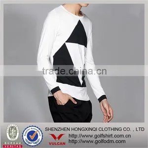 Fashion High Quality 2 Colors Combination Combed Cotton T-shirts thumbnail-1