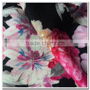 Supply 100% Print Polyester 4 Way Spandex Stretch Fabric For Women Cloth thumbnail-4