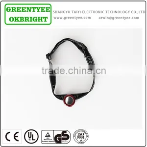 High Power Lumens Rechargeable Creee Led Headlamp With Adjustable and Elastic Nylon Headband thumbnail-1