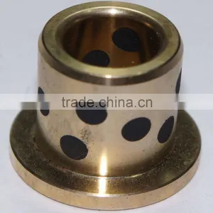 Customized Oilless Solid Lubricant Brass Bush thumbnail-1