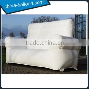 Giant White Inflatable Sofa /flocked Inflatable Sofa Bed Furniture / Inflatable Living Room Furnitur Supplier's Choice thumbnail-1