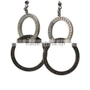 Stainless Steel Woman Earring China Wholesale/CZ Women's Earrings/fashiona Women's Jewellery thumbnail-1