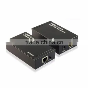 HDMI Extender Over Cat6x1 Cat5ex1 1080p up to 120M 50 Watt fm Transmitter for Hot Video Player thumbnail-1