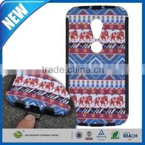 C&T Printable Rubberized Hybrid TPU Bumper Protective Case for Motorola Moto G2 thumbnail-1