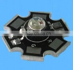 3W RGB High Power Led With Heatsink, With 4pin,15-25lm/30-40lm/65-75lm;HPO/Konvin/Genesis Photonics thumbnail-1